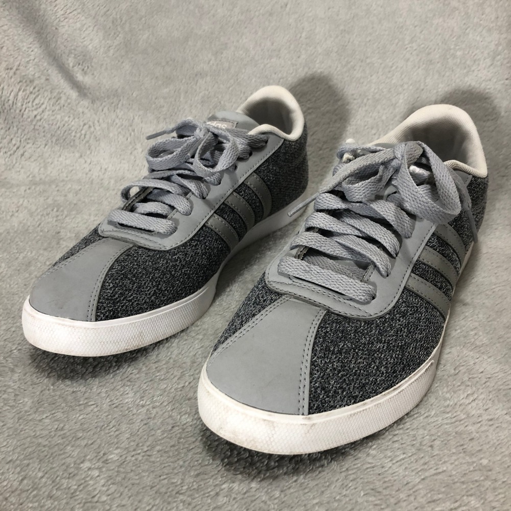 Adidas Neo Sneakers‎ Casual Walking Shoes Gray Athletic Comfort Size 8